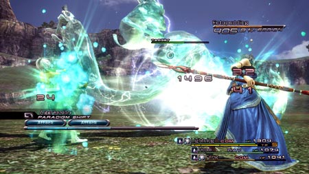 final fantasy XIII battle screen
