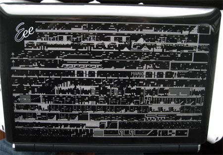 modding: laser-mario-netbook
