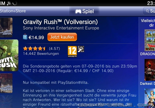 PSVITA PlayStation Store