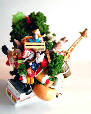 kotobukiya: katamari-skulptur, handgemacht kotobukiya: katamari-skulptur, handgemacht