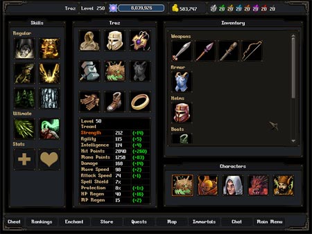 immortal empire inventar immortal empire inventar