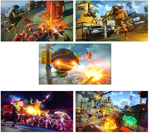 screens: sunset overdrive screens: sunset overdrive