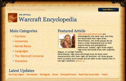 wow encyclopedia wow encyclopedia